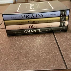 Brand new little guides to style books about Prada, Gucci, Dior and Chanel.